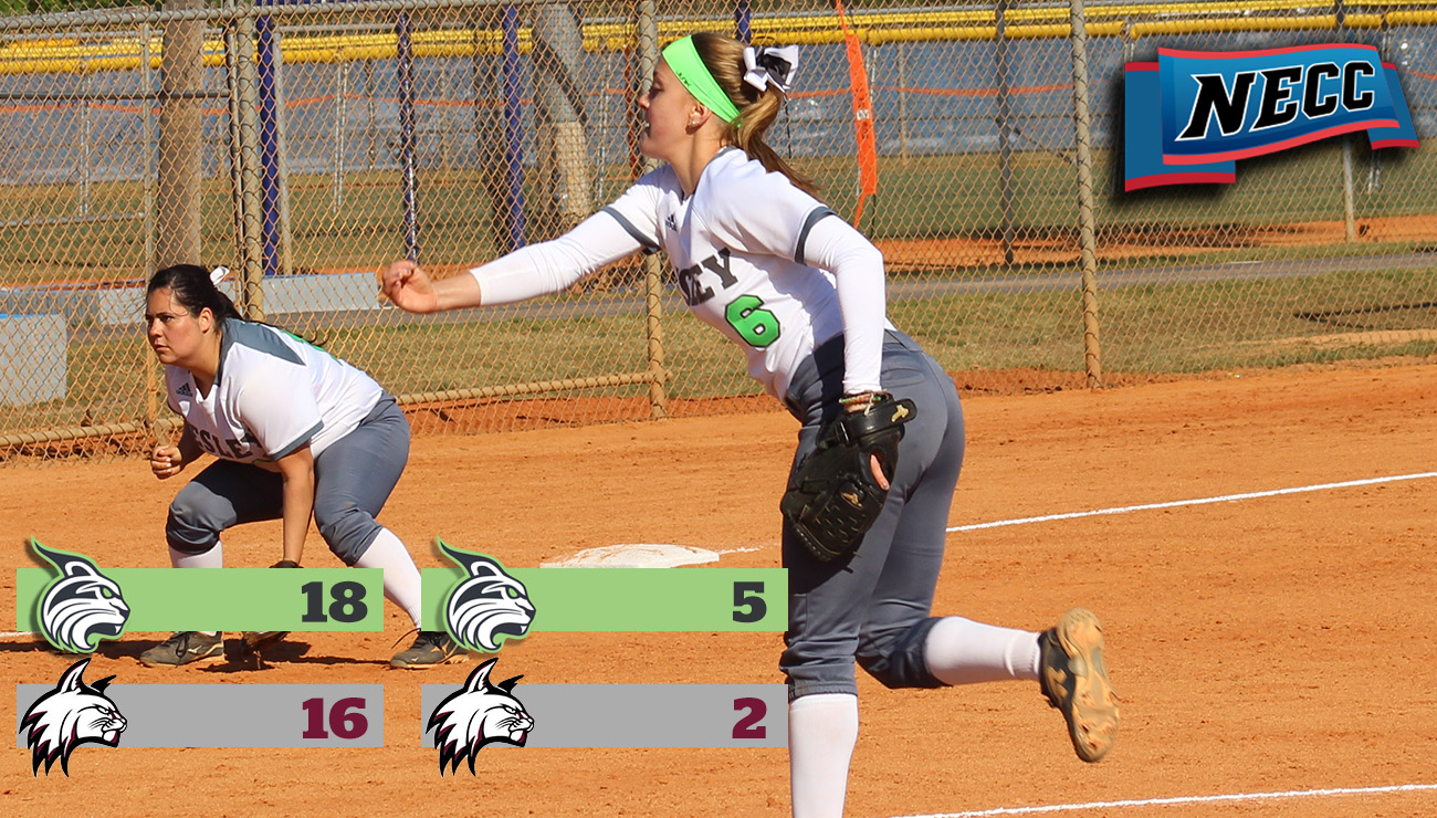 Bushman Strikes Out 15 in Doubleheader as Lynx Sweep Wildcats to Improve to 4-0 in Conference