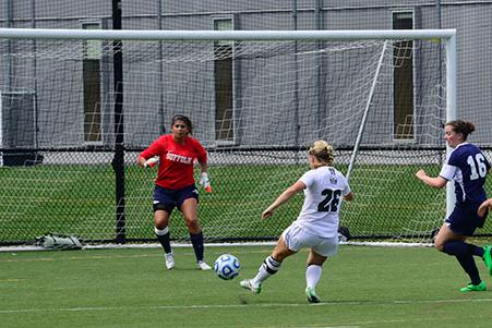 Giusti's Pair of Tallies Lifts Women's Soccer Over Simmons