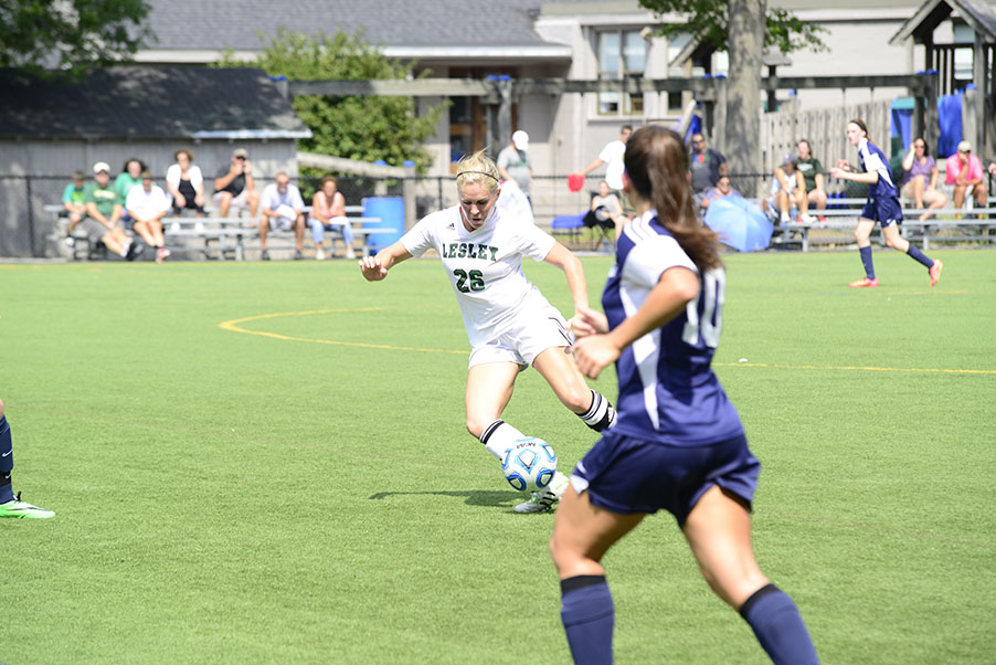 Three First Half Goals Carry Women's Soccer Past Pride