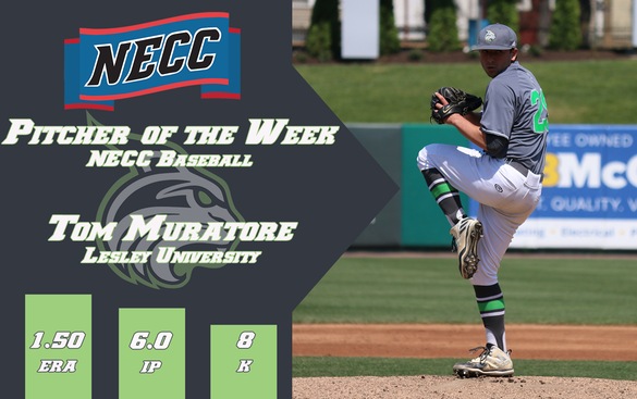 Muratore Named NECC Pitcher of the Week