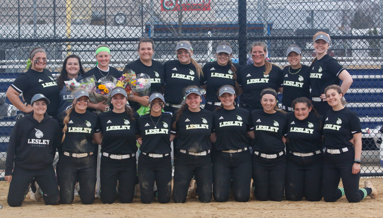 Lesley Score 19 Runs and Allow Just Three Hits in Senior Day Sweep of Newbury