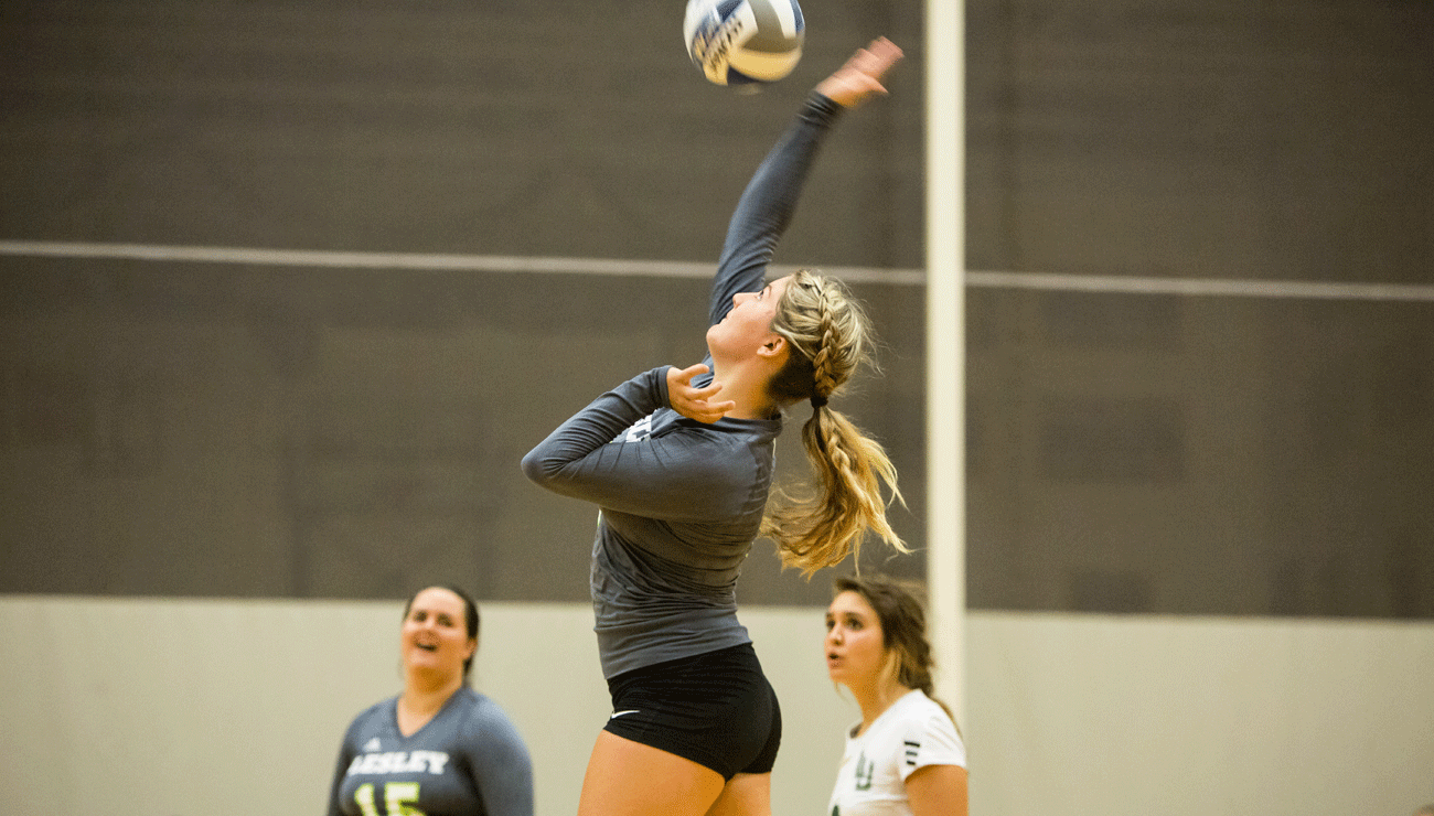 Women's Volleyball Storms Back to Top Mount Ida