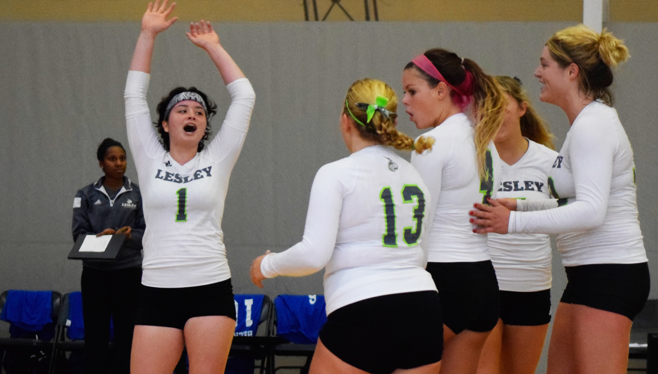 Women's Volleyball Takes Two at Elms Tri-Match